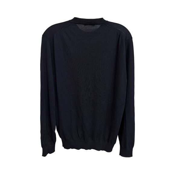 Prada Mens Black Virgin Wool Crewneck Sweater Size 48 - Picture 2 of 11